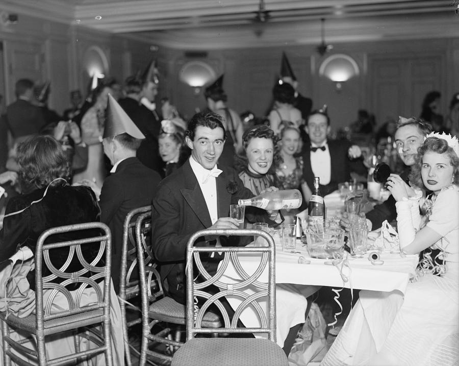 New Years Party, 1940 Photograph by Granger