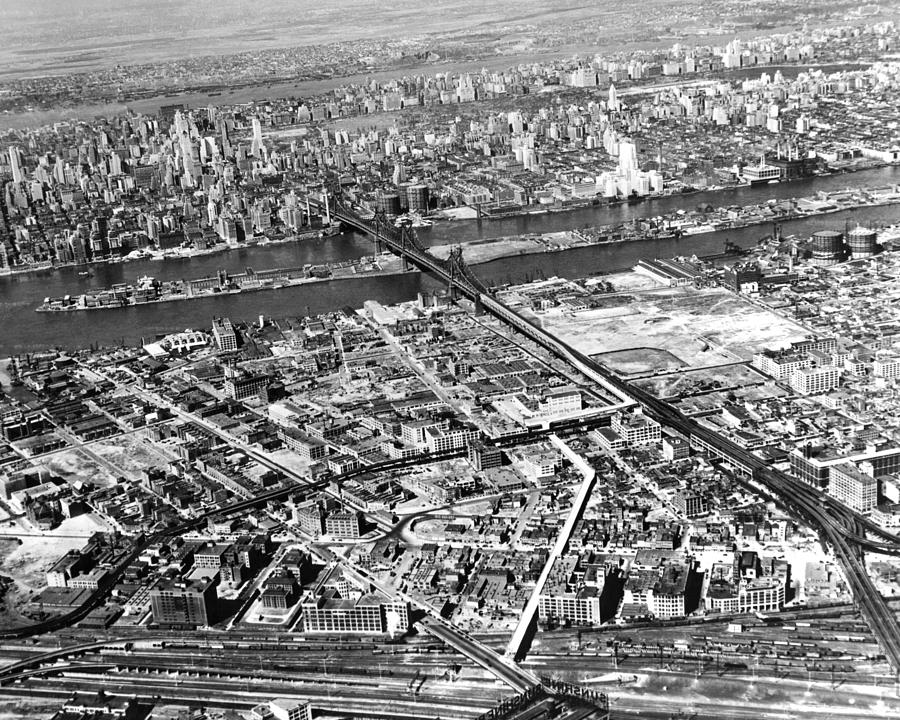 New York 1937 Aerial View  Photograph by Underwood Archives
