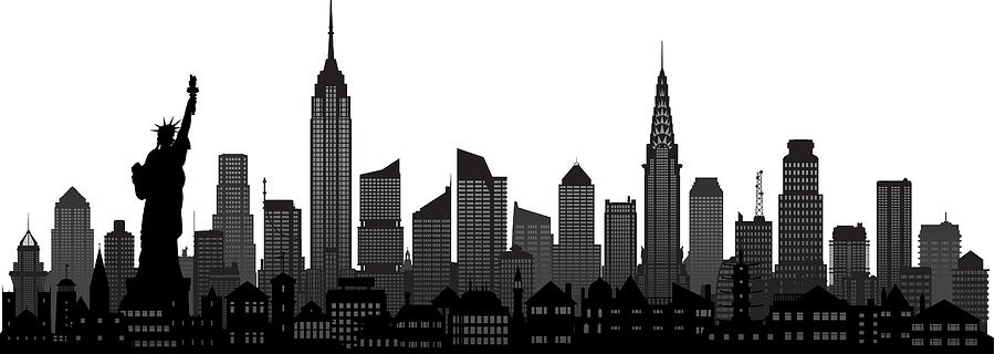 New York (All Buildings Are Moveable and Complete) Drawing by Leontura