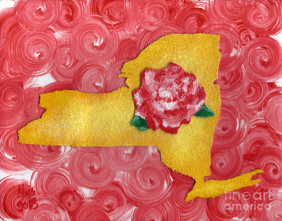 Rose Painting - New York by Alys Caviness-Gober