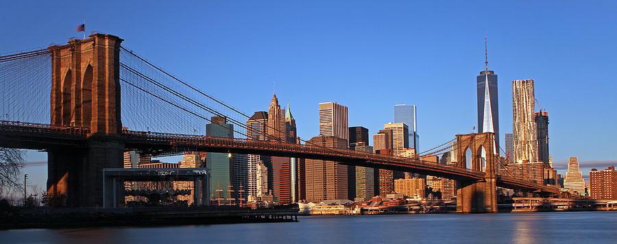 New York Brooklyn Bridge Photograph by Juergen Roth