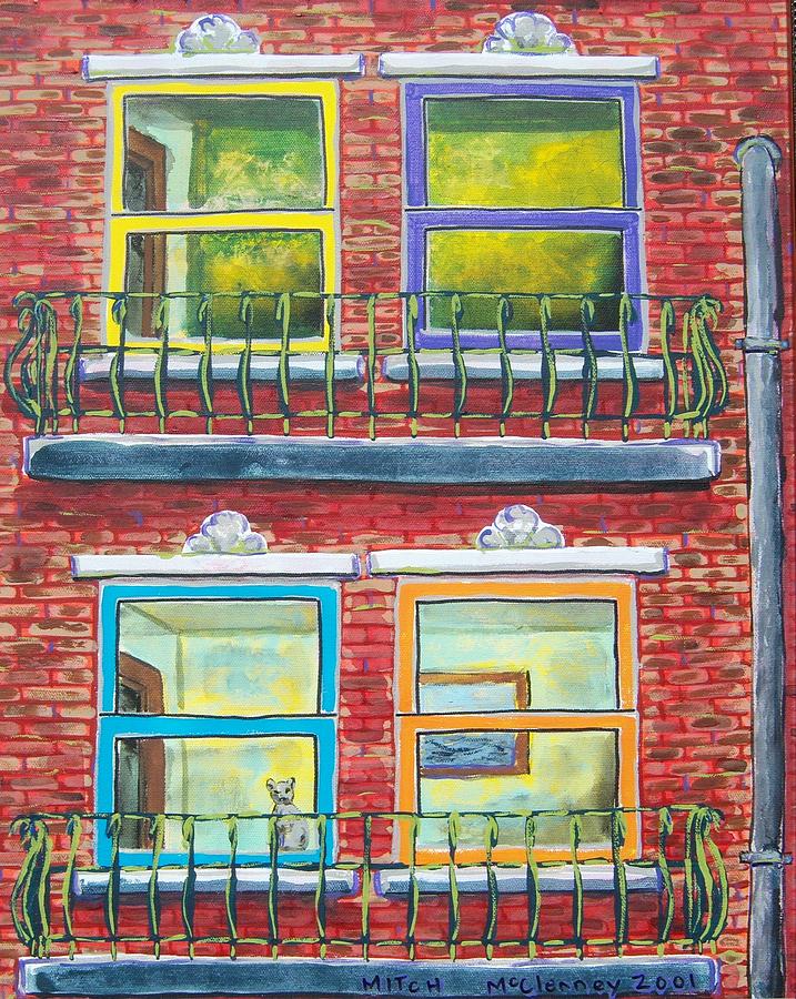New York City Painting - New York Brownstone by Mitchell McClenney
