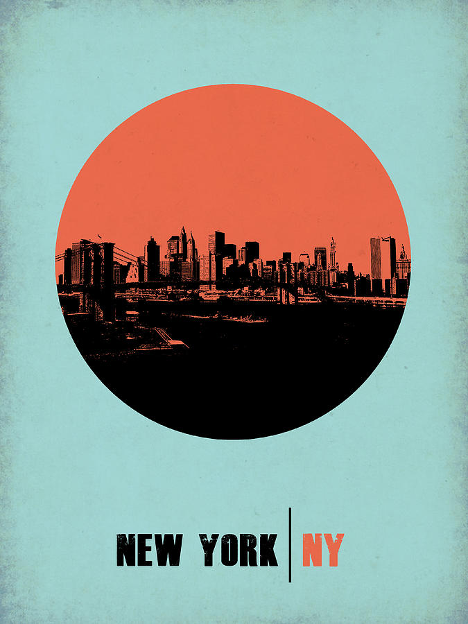New York City Photograph - New York Circle Poster 2 by Naxart Studio