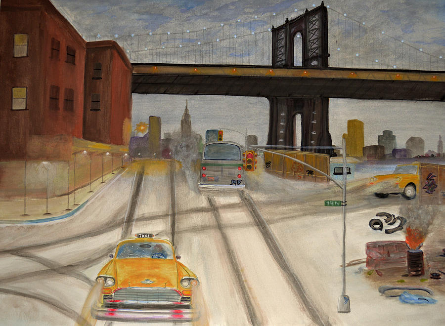 New York City 1950-1960 Painting by Ken Figurski