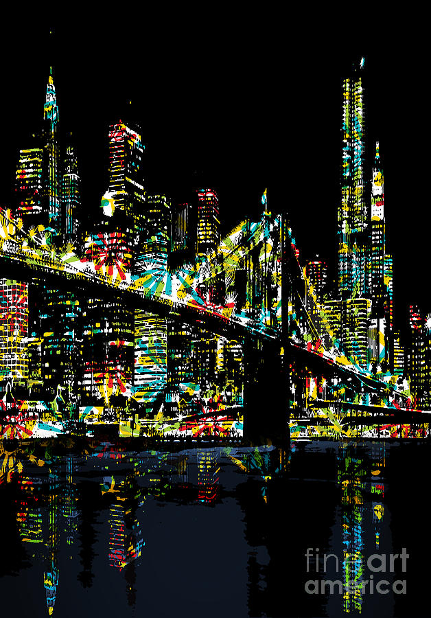 New York City Digital Art by Andrzej Szczerski