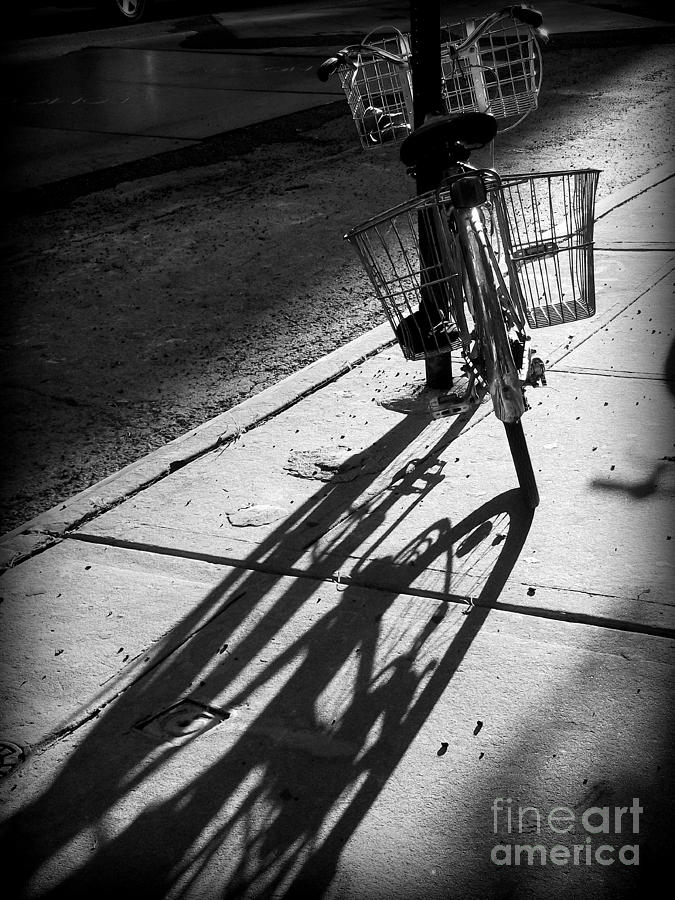 New York City Photograph - Messenger Bike by Miriam Danar