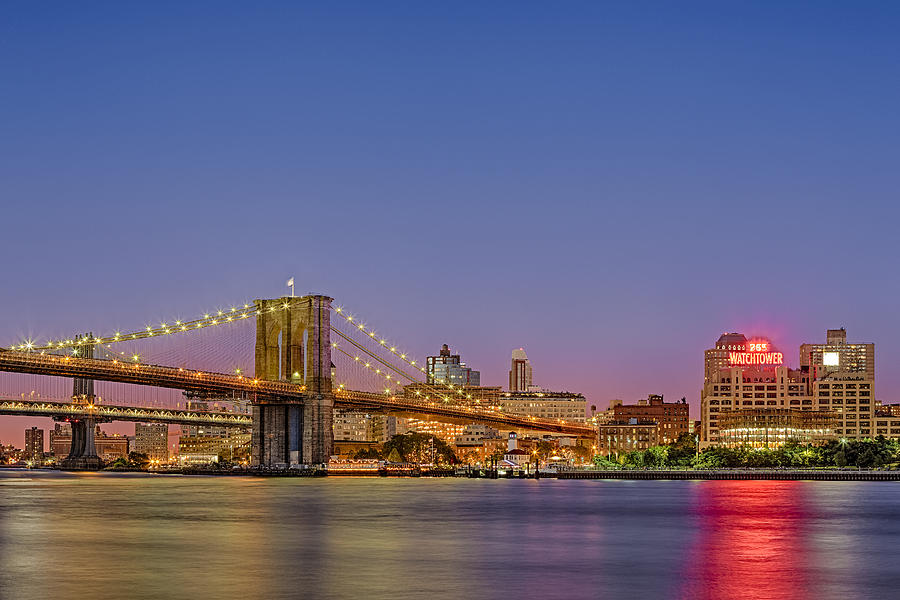 Brooklyn Bridge Photograph - New York City Bridges by Susan Candelario