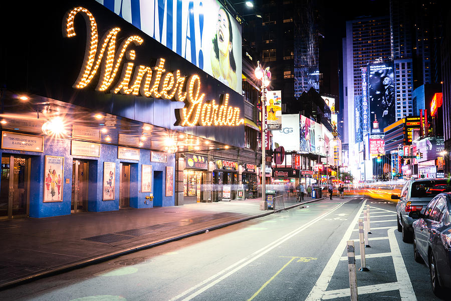 New York City Photograph - New York City - Broadway Lights and Times Square by Vivienne Gucwa