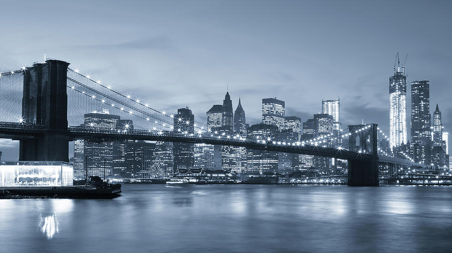 New York City Brooklyn Bridge Photograph by Shunyufan