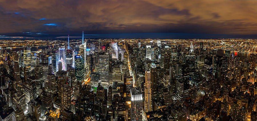 New York City by night Photograph by Mihai Andritoiu