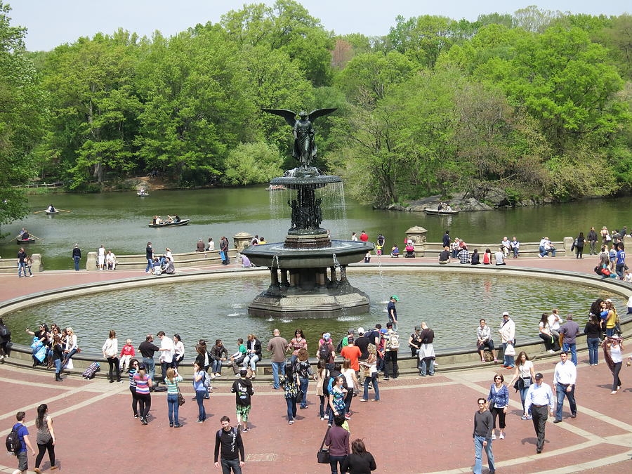 Fountain Photograph - New York City - Central Park - 121212 by DC Photographer
