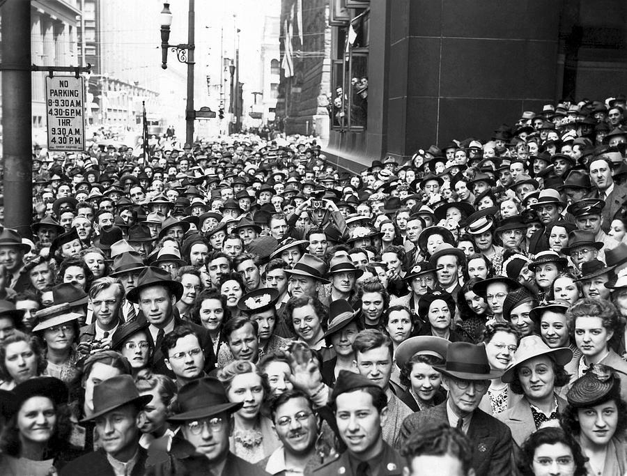 New York City Crowd Photograph by Underwood Archives