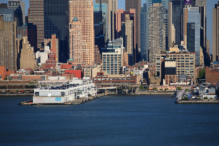 New York City Docks On The Hudson Photograph by Frank Romeo