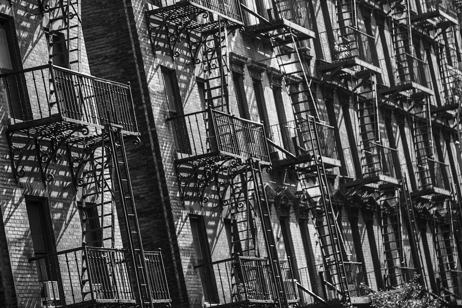 New York City Fire Escapes  Photograph by John McGraw