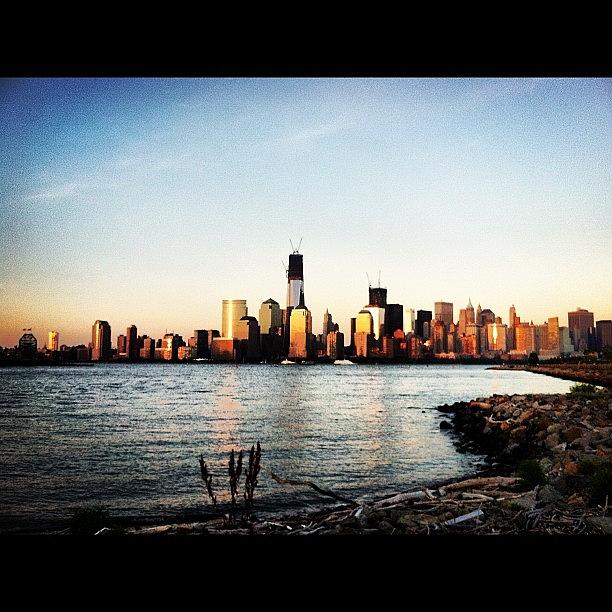 Summer Photograph - New York City From Liberty State Park by Matthew Tarro