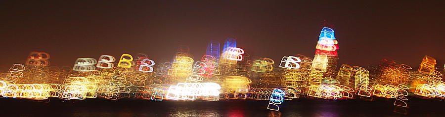 New york city lights Photograph by Habib Ayat