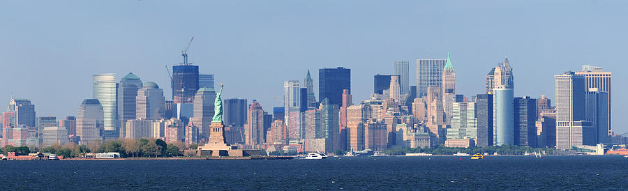 New York City lower Manhattan skyline Photograph by Songquan Deng