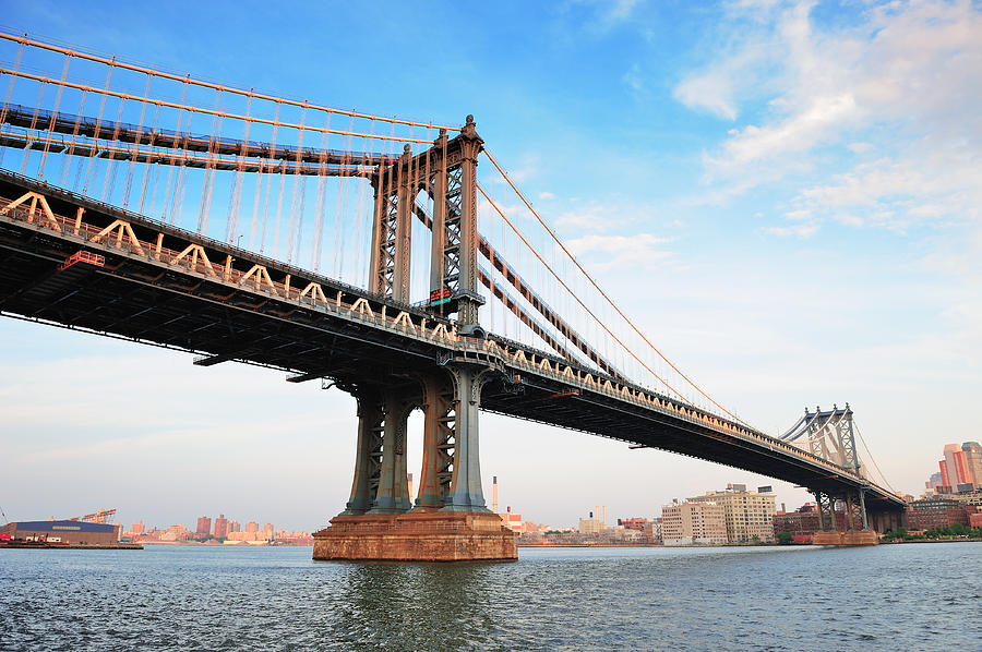 New York City Manhattan Bridge Photograph by Songquan Deng
