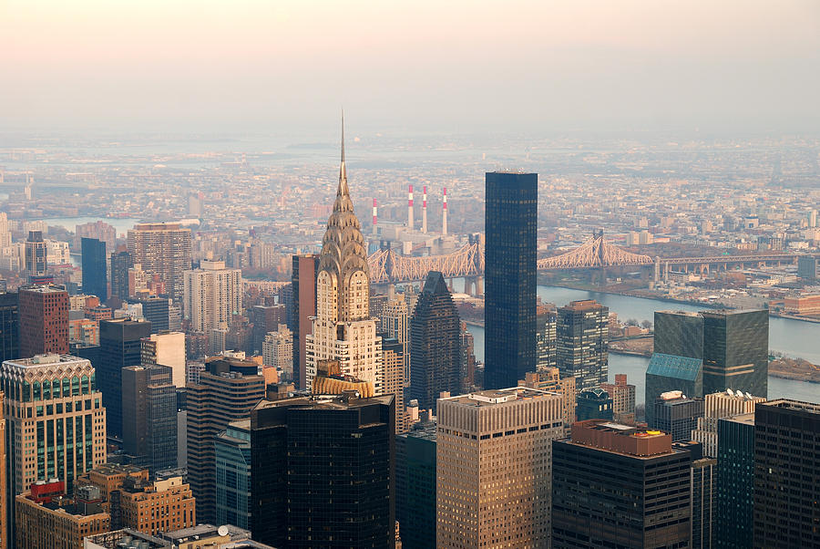 New York City Manhattan skyline Photograph by Songquan Deng