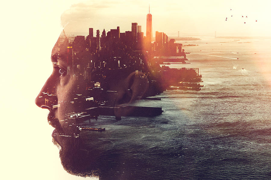 New York City Mind State Concept Image Photograph by RyanJLane