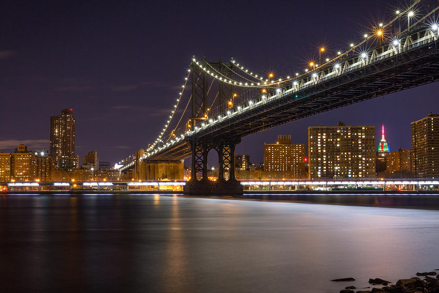 New York City Photograph - New York City Night View by Selim Tuzun