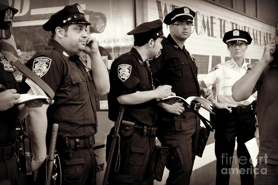 New York City Police - Times Square - New York Photograph by Miriam Danar