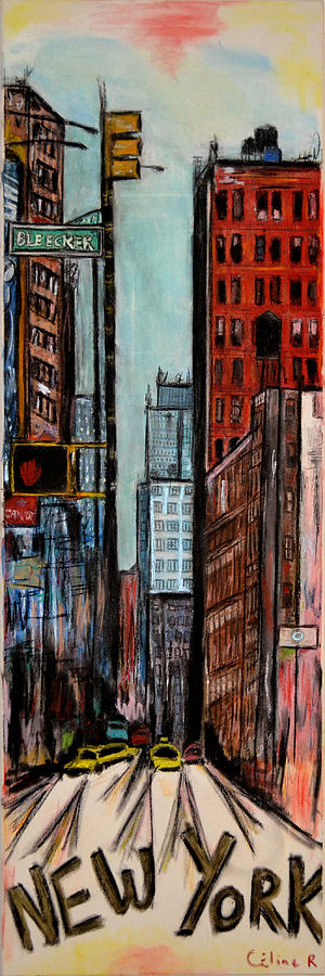 New York City Painting - New York city  by Rubino CELINE