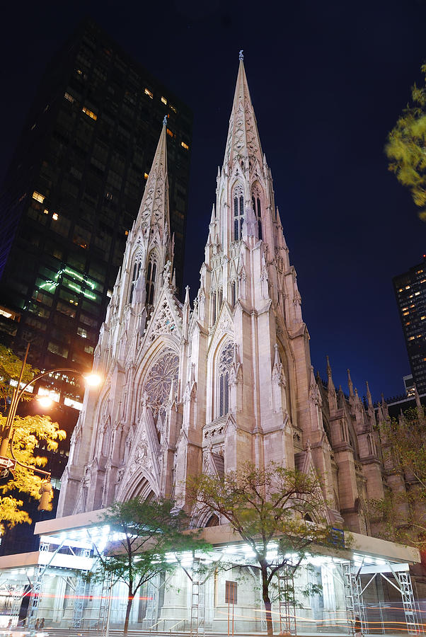 New York City Saint Patrick Cathedral Photograph by Songquan Deng
