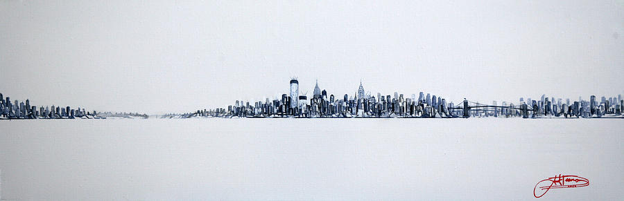 New York City Skyline  #1 Painting by Jack Diamond