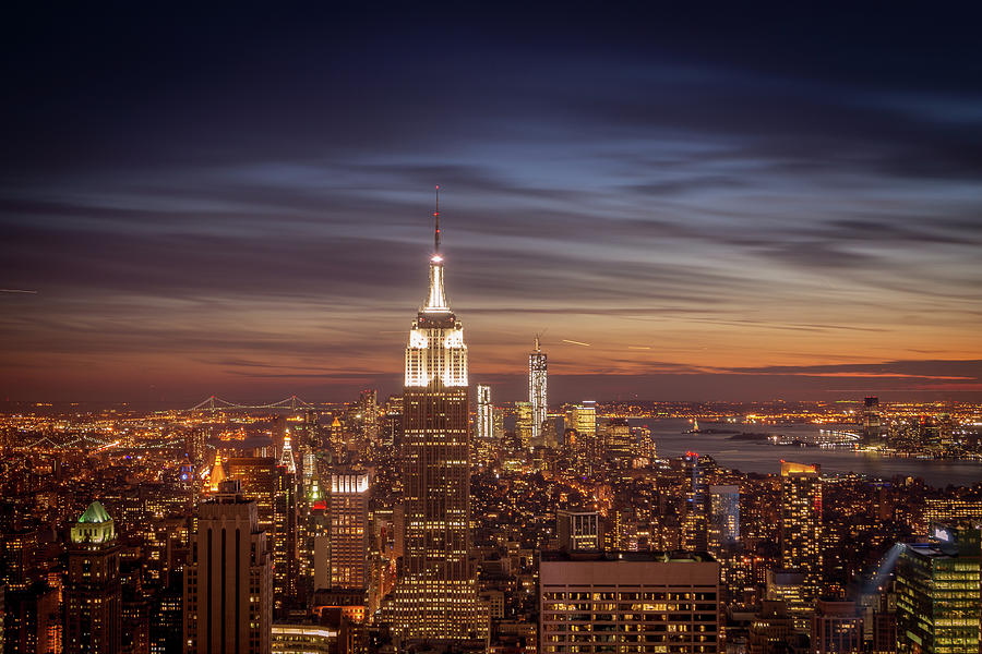 New York City Skyline And Empire State Photograph by Vivienne Gucwa