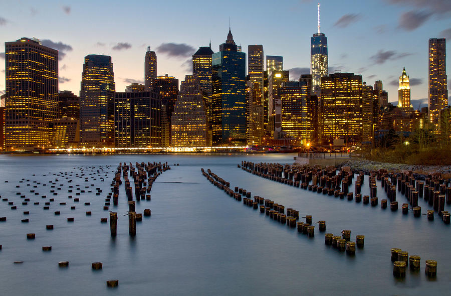 Skyscraper Photograph - New York City skyline from Brooklyn by Jetson Nguyen