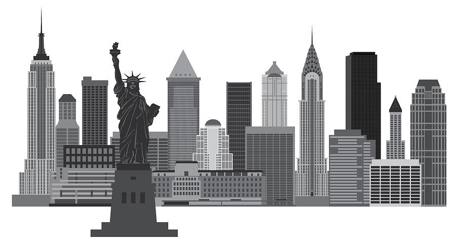 New York City Skyline Illustration Photograph by Jit Lim - Fine Art America