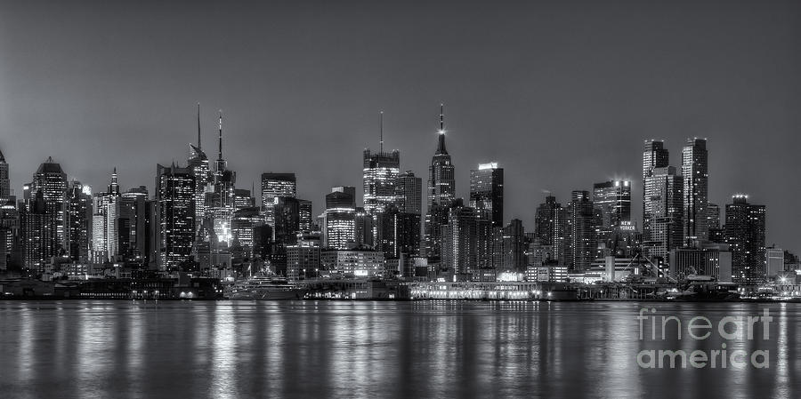 New York City Skyline Morning Twilight XVIII Photograph by Clarence Holmes