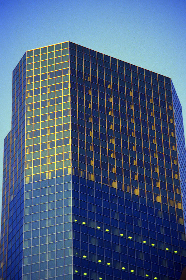 1984 New York City Skyscraper Reflections  Photograph by Gordon James