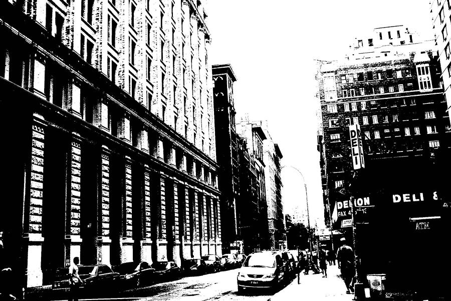 New York City Streetscape Photograph by Cleaster Cotton