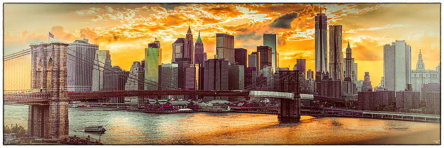 New York City Summer Panorama Photograph by Chris Lord