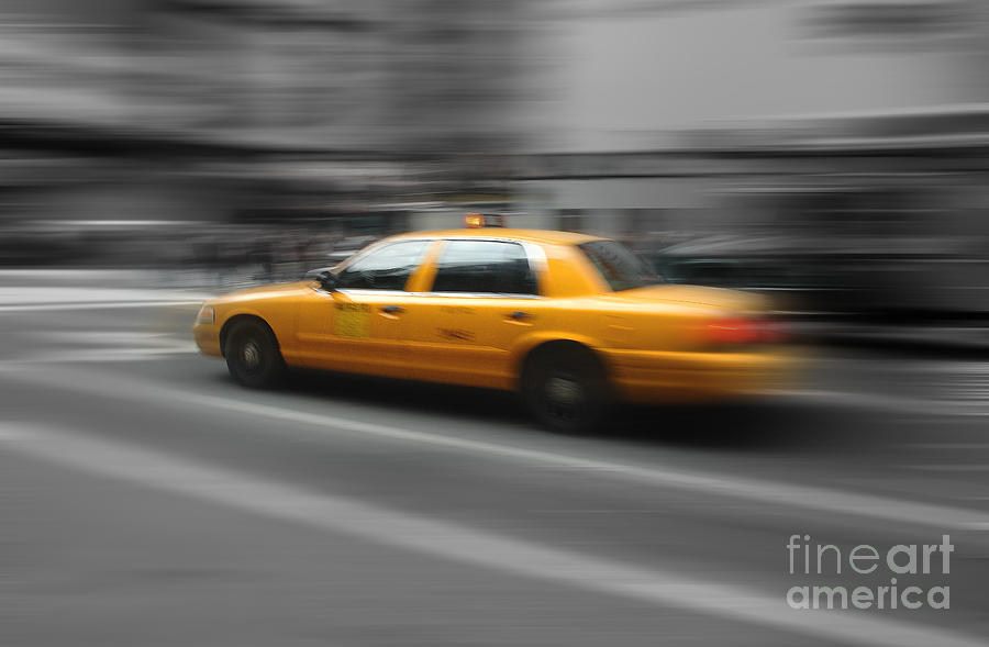 New York City Photograph - New York City Taxi by Bob Stone