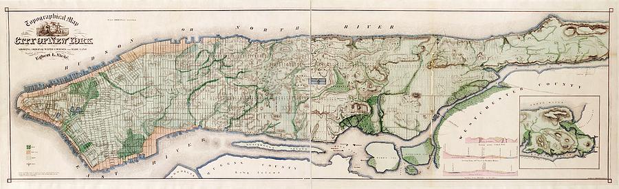 New York City Topography Photograph By Library Of Congress, Geography ...