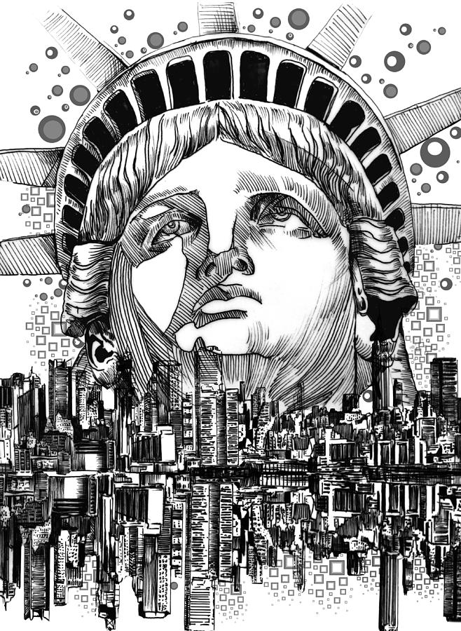 New York City tribute Digital Art by Bekim M