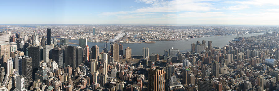 Architecture Photograph - New York City - View From Empire State Building - 12121 by DC Photographer