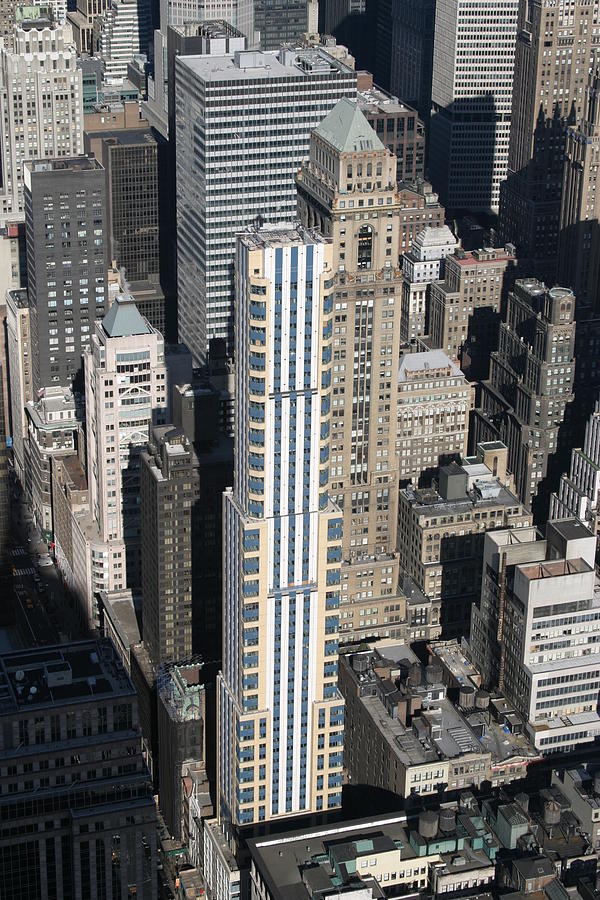 Architecture Photograph - New York City - View From Empire State Building - 121210 by DC Photographer