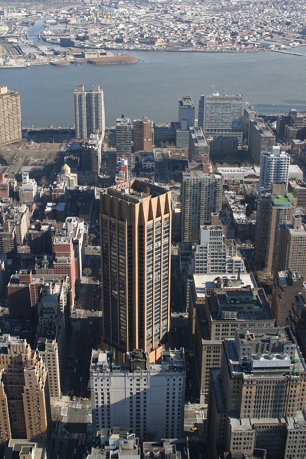 Architecture Photograph - New York City - View From Empire State Building - 121214 by DC Photographer