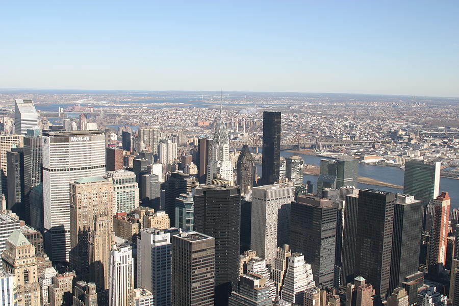 Architecture Photograph - New York City - View From Empire State Building - 12125 by DC Photographer
