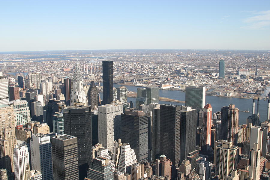 Architecture Photograph - New York City - View From Empire State Building - 12126 by DC Photographer