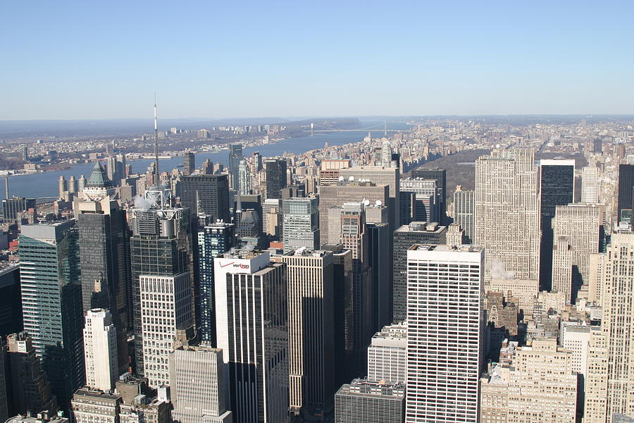 Architecture Photograph - New York City - View From Empire State Building - 12128 by DC Photographer