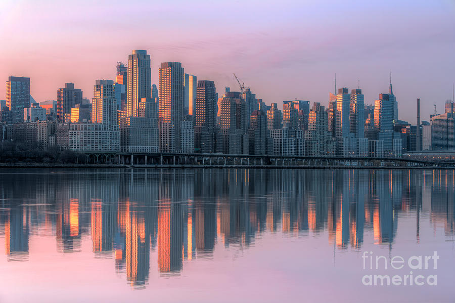New York City West Side Dawn I Photograph by Clarence Holmes