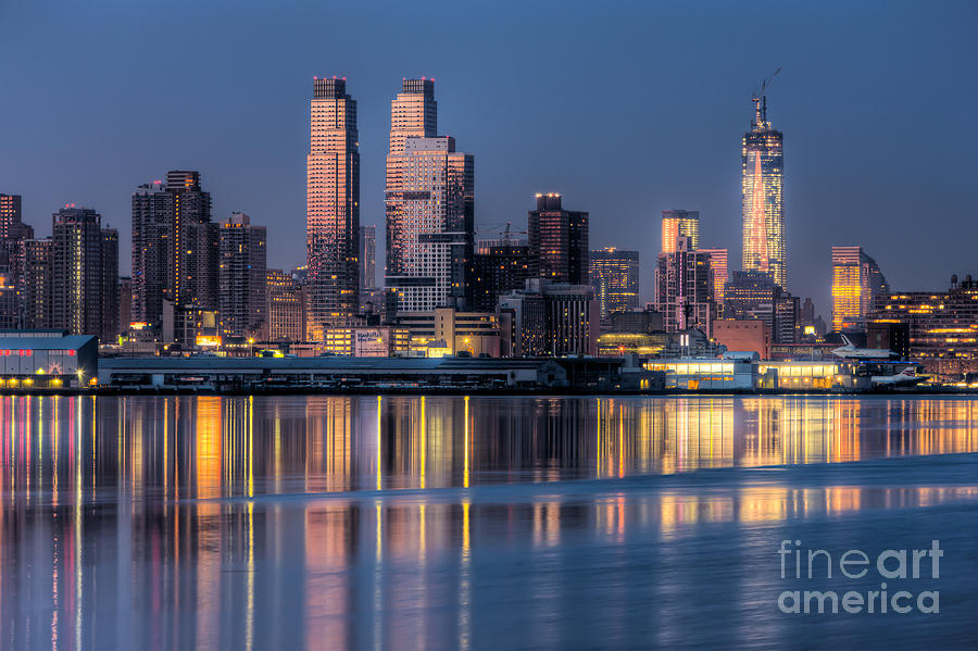 New York City West Side Morning Twilight III Photograph by Clarence Holmes