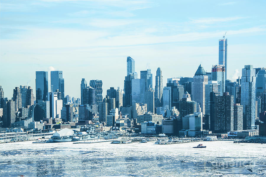 New York City Winter Blues Photograph by Regina Geoghan