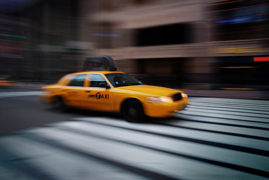 New York City Yellow Cab  Photograph by Songquan Deng