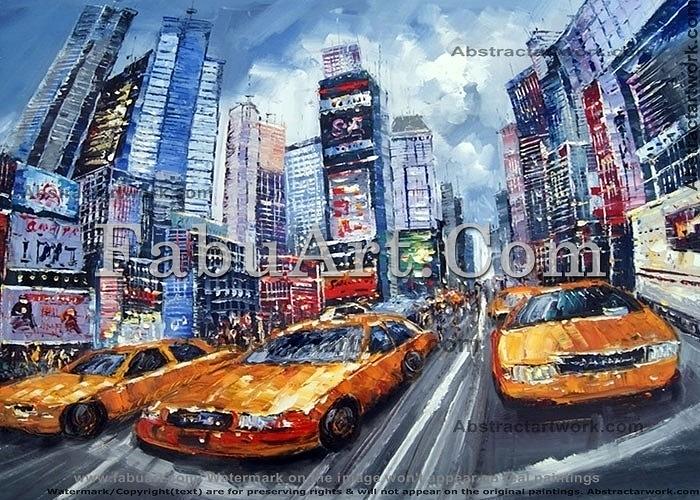 New York Cityscape Painting Painting by FabuArt